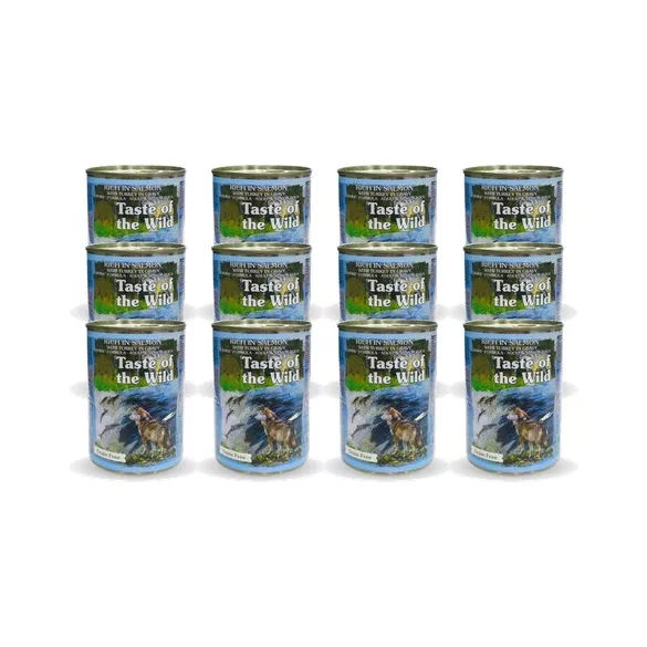 Taste of the Wild - Dog Rich in Salmon with Turkey Chunks in Gravy Conservă 12x390 g