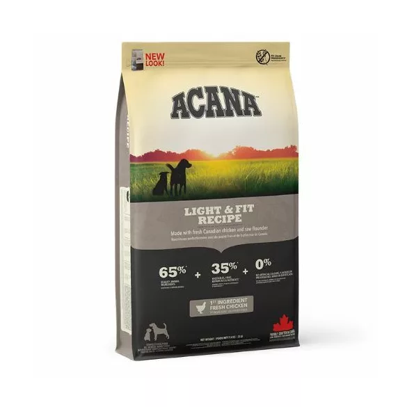 ACANA Light & Fit 2x11,4 kg hrană pentru câini