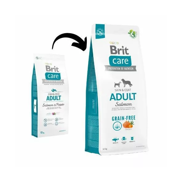 Brit Care Grain-free Adult Salmon & Potato 2x12 kg hrană pentru câini