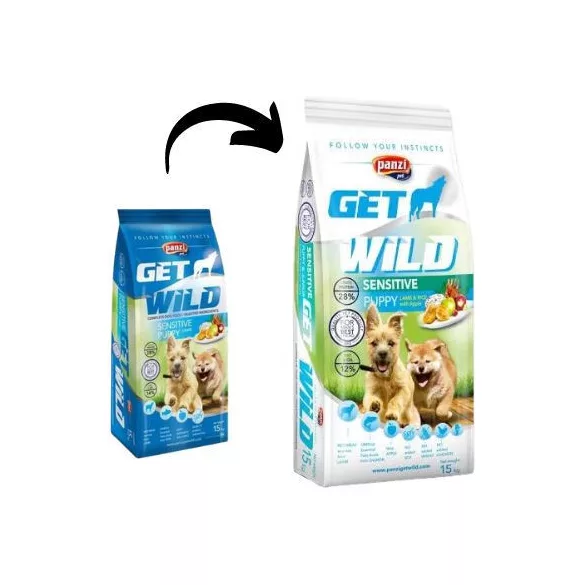 Panzi GetWild Puppy Sensitive Lamb 2x15 kg