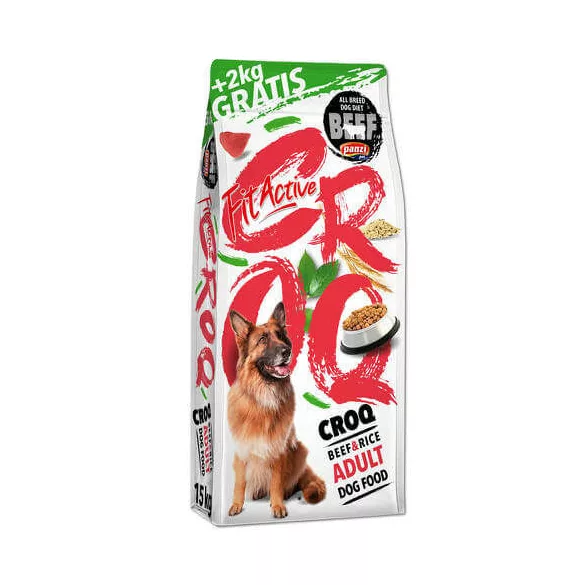 Panzi FitActive CROQ Premium 3x15+2 kg Beef&Rice