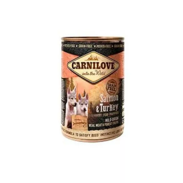 CarniLove Conservă Puppy Salmon-Turkey 6x400 g