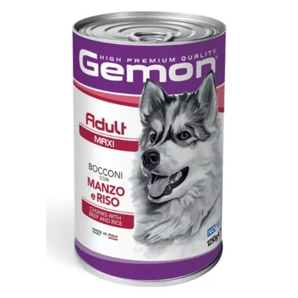 Gemon Dog Adult Maxi conservă Beef 12 x 1250 g