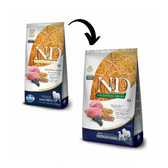 N&D Low Grain Dog Lamb&cranberry adult medium 2x 12 kg hrană pentru câini