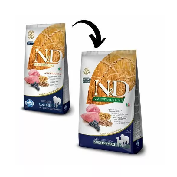 N&D Low Grain Dog Lamb&cranberry adult maxi 2x 12 kg hrană pentru câini