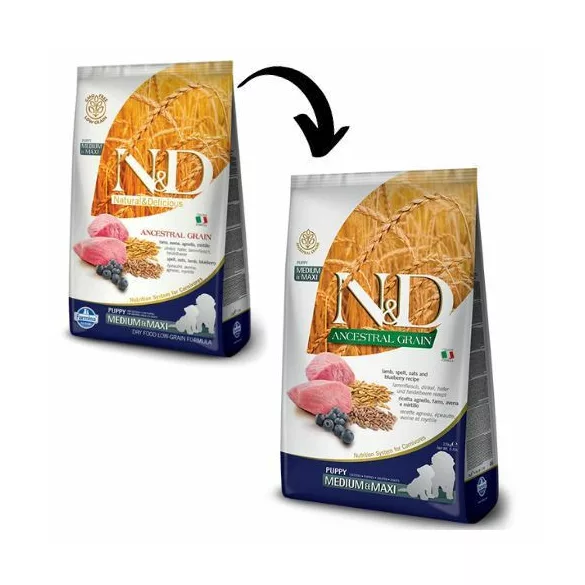 N&D Low Grain Dog Lamb&cranberry puppy medium&maxi 2x 12 kg