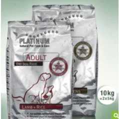 Platinum Natural Adult Duo 5 kg Lamb, 5 kg Iberic Pork
