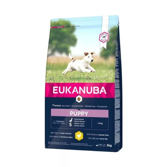 Eukanuba Puppy Small 18 kg hrană pentru câini