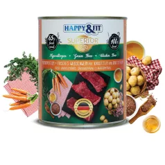   Happy&Fit Superior 100% Monoprotein – Proaspăt wild boar with carrot și with potato 800 g