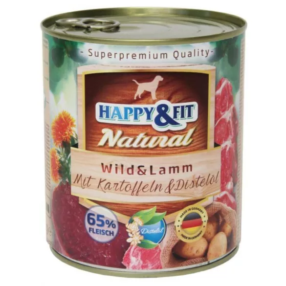 Happy&Fit Natural adult, game meat, lamb, potato 400 g