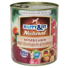 Happy&Fit Natural adult, game meat, lamb, potato 800 g