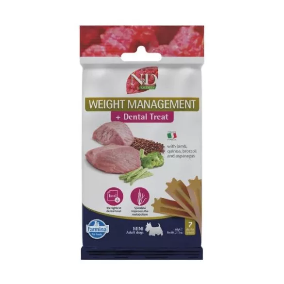 N&D Quinoa Dog Recompensă Weight Management Lamb Adult Mini 60 g