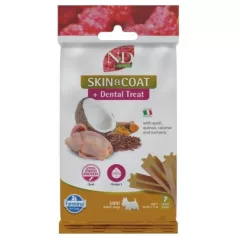 N&D Quinoa Dog Recompensă Skin&coat Quail Adult Mini 60 g