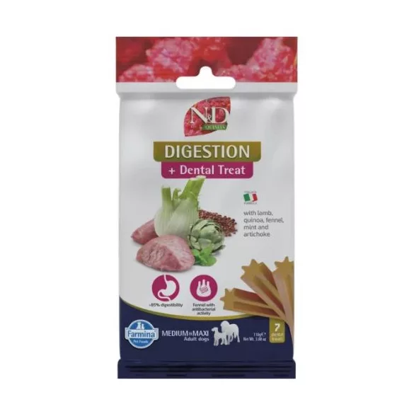 N&D Quinoa Dog Recompensă Digestion Lamb Adult Med&max 100 g