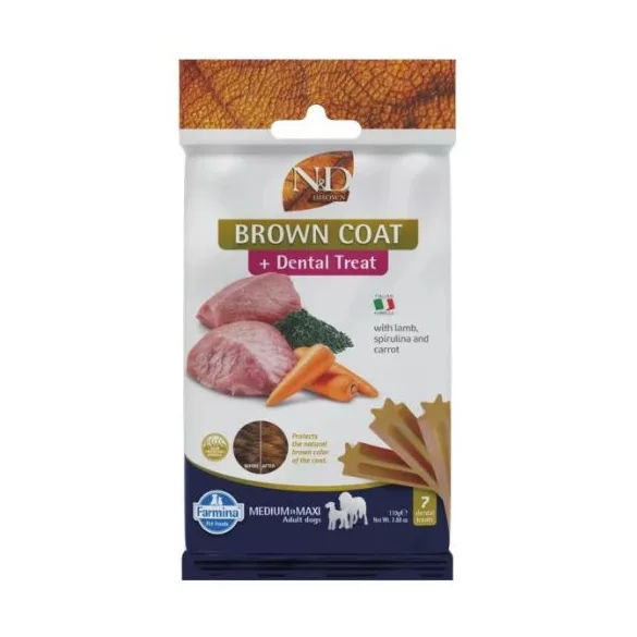 N&D Brown Dog Recompensă Lamb, potato, carrot&spirulina Adult Med&max 110 g