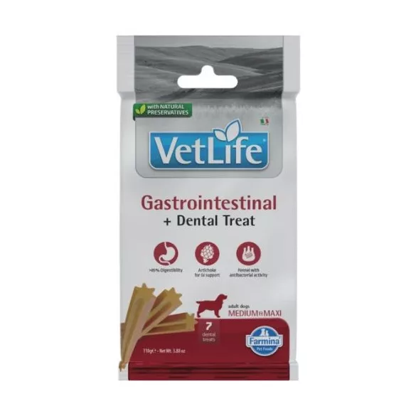 Vet Life Natural Diet Dog Recompensă Gastrointestinal Med&max 100 g