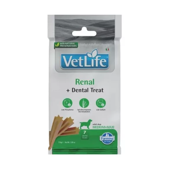 Vet Life Natural Diet Dog Recompensă Renal Adult Med&max 100 g