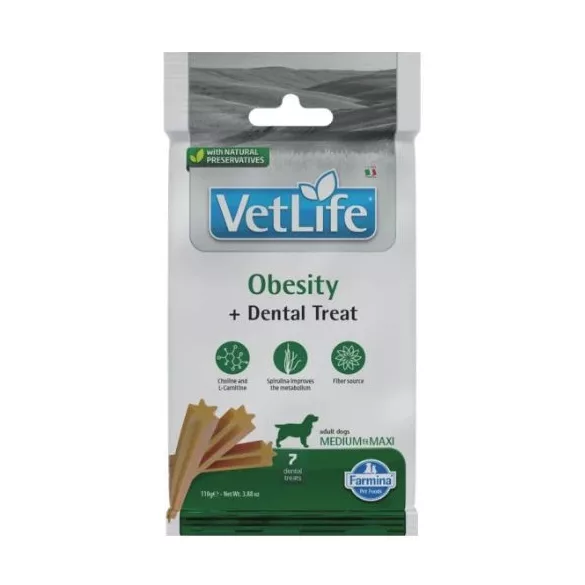 Vet Life Natural Diet Dog Recompensă Obesity Adult Med&max 100 g