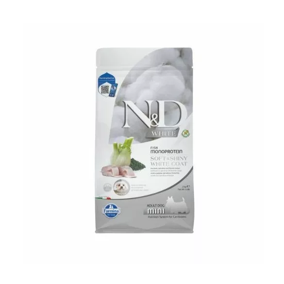 N&D White Dog Adult Mini Hrană pentru câini 2 kg
