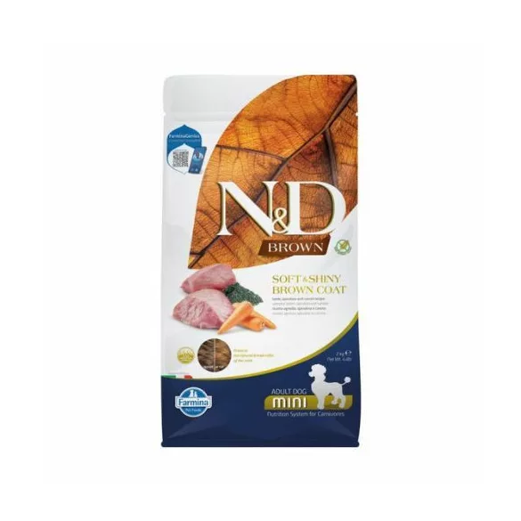 N&D Brown Dog Lamb, Spirulina&Carrot Adult Mini Hrană pentru câini 2 kg