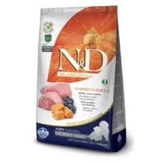   N&D Dog Grain Free lamb&cranberry with pumpkin puppy medium/maxi 2,5 kg hrană pentru câini