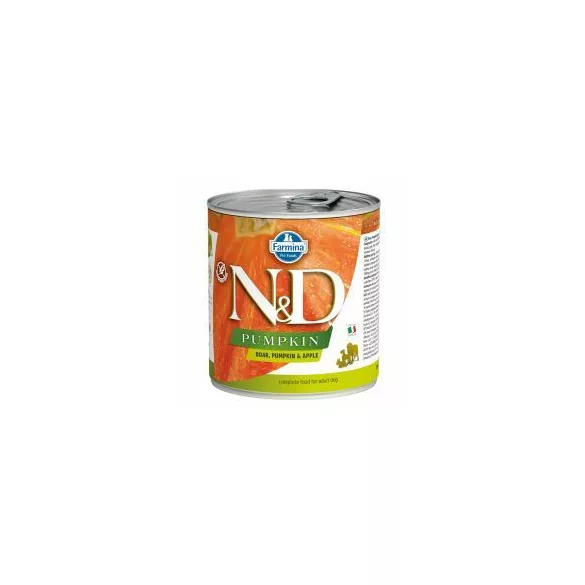 N&D Dog conservă adult wild boar&apple with pumpkin 285 g