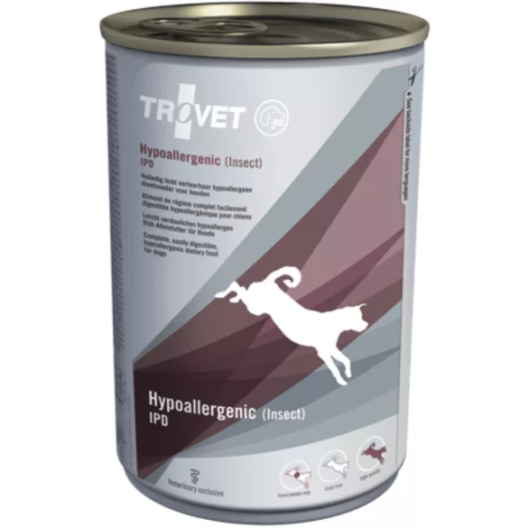 Trovet Hypoallergenic Insect&Potato Diet/IPD conservă pentru câini 400 g