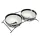 Trixie castron ceramică set 2,6 l / 25 cm alb/negru