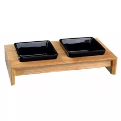 Trixie Castron set ceramică/lemn 2x0,2 L