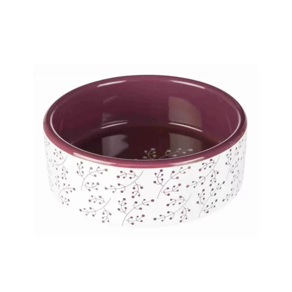Trixie castron ceramică 1,4 l / 20 cm alb/bordo