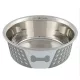 Trixie castron metal silicon cu capac 1,4 l / 21 cm alb/gri