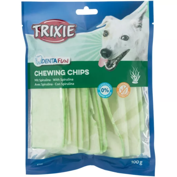Trixie Denta Fun Produs de ros Chipsuri With spirulina Recompensă 100 g