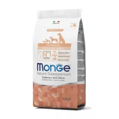   Monge All Breeds Puppy & Junior Salmon and Rice 2,5 kg hrană pentru câini