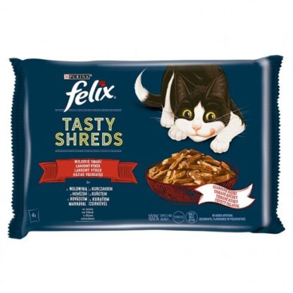 Felix shreds házias válogatás szószban nedves macskaeledel